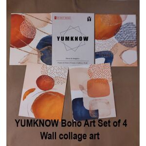 YUMKNOW Boho Art Wall collage set of 4